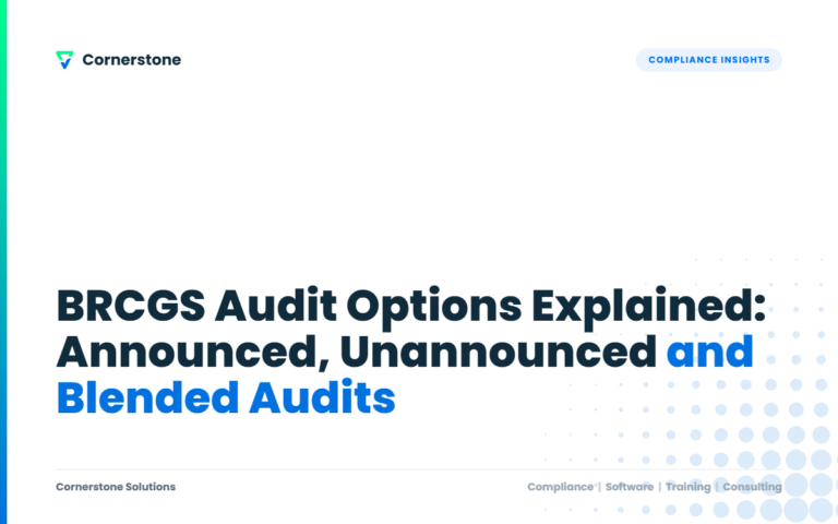BRCGS Audit Options Explained: Announced, Unannounced and Blended Audits