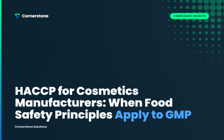 HACCP for Cosmetics Manufacturers: When Food Safety Principles Apply to GMP