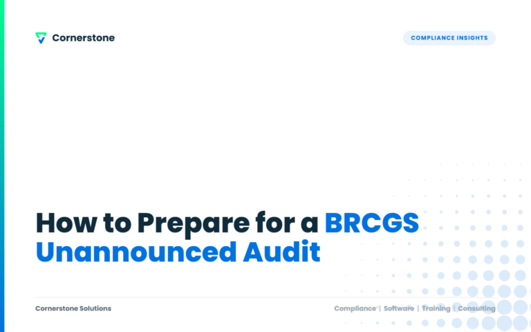 How to Prepare for a BRCGS Unannounced Audit