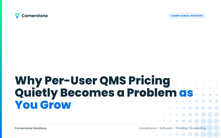 Why Per-User QMS Pricing Quietly Becomes a Problem as You Grow