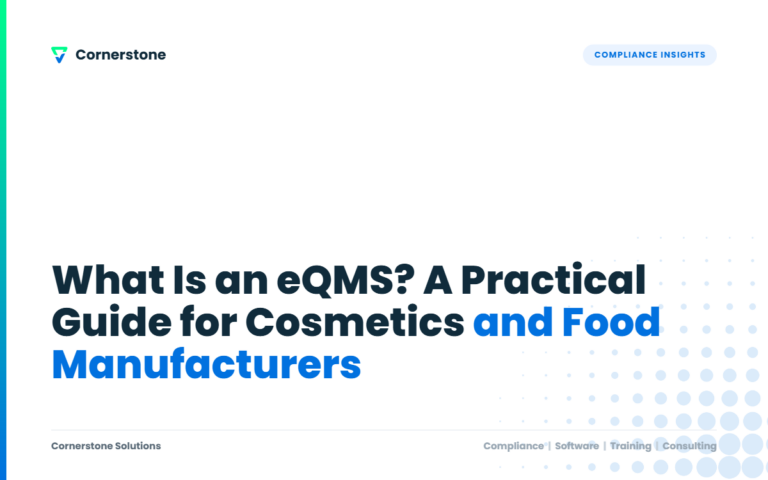 What Is an eQMS? A Practical Guide for Cosmetics and Food Manufacturers