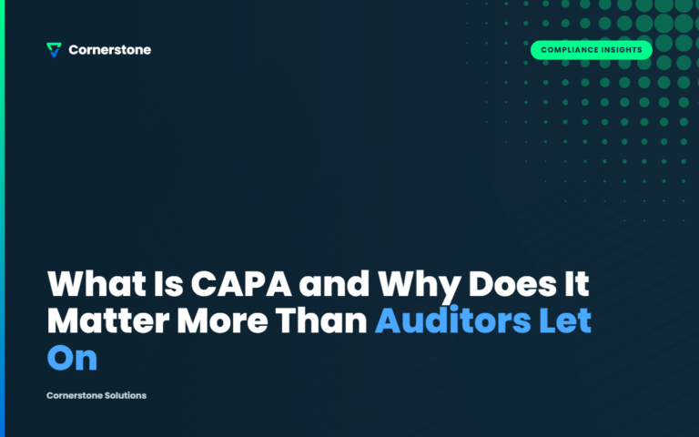 What Is CAPA and Why Does It Matter More Than Auditors Let On