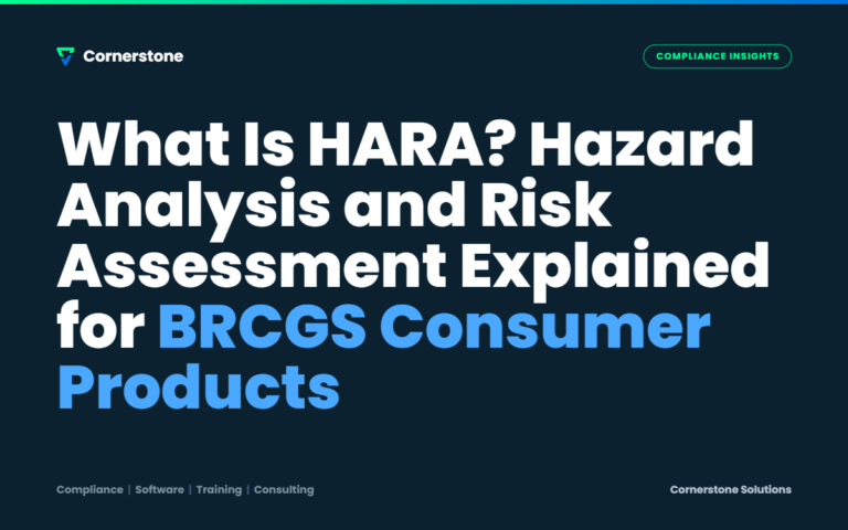 What Is HARA? Hazard Analysis and Risk Assessment Explained for BRCGS Consumer Products