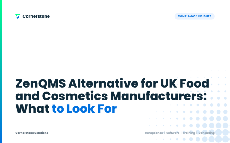 ZenQMS Alternative for UK Food and Cosmetics Manufacturers: What to Look For