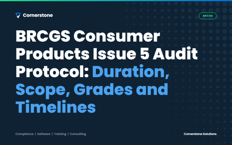 BRCGS Consumer Products Issue 5 Audit Protocol: Duration, Scope, Grades and Timelines