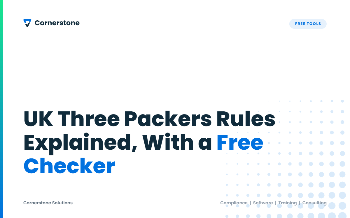 UK Three Packers Rules Explained, With a Free Checker